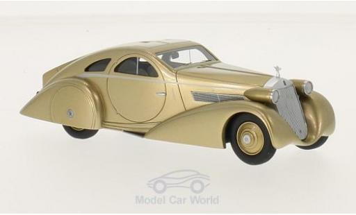 Diecast model cars Rolls Royce Phantom 1/43 BoS Models I Jonckheere Coupe Aerodynamic Coupe gold RHD 1935 Rolls Royce Phantom 1/43 BoS Models I Jonckheere Coupe Aerodynamic Coupe gold RHD 1935 diecast model cars