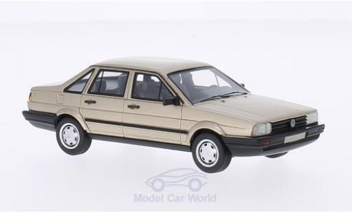 Diecast model cars Volkswagen Passat 1/43 BoS Models /Santana metallic beige 1986 Volkswagen Passat 1/43 BoS Models /Santana metallic beige 1986 diecast model cars