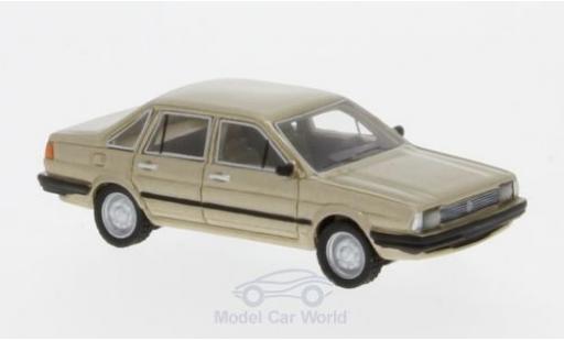 Diecast model cars Volkswagen Santana 1/87 BoS Models metallic beige 1982 Volkswagen Santana 1/87 BoS Models metallic beige 1982 diecast model cars