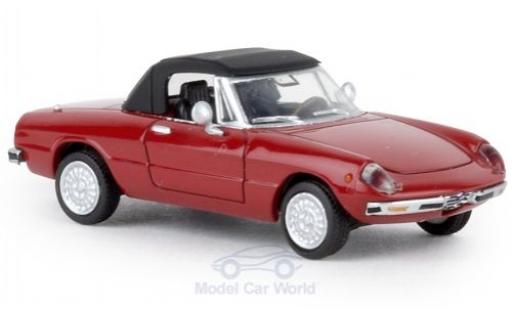 Diecast model cars Alfa Romeo Spider 1/87 Brekina red 1969 geschlossen TD Alfa Romeo Spider 1/87 Brekina red 1969 geschlossen TD diecast model cars