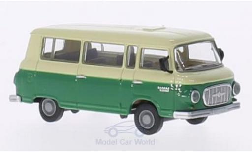Barkas B 1000 1/87 Brekina Bus beige/green diecast model cars