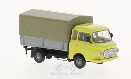 Barkas B 1000 1/87 Brekina yellow Pritsche-Plane diecast model cars