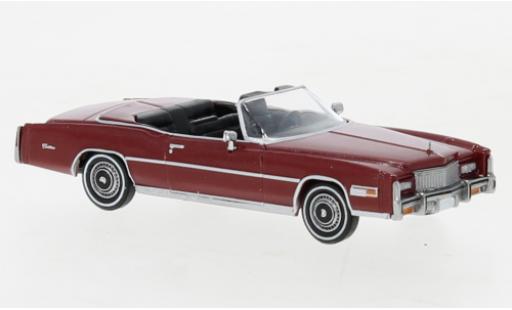 Cadillac Eldorado 1/87 Brekina Convertible metallise red foncé 1976 diecast model cars