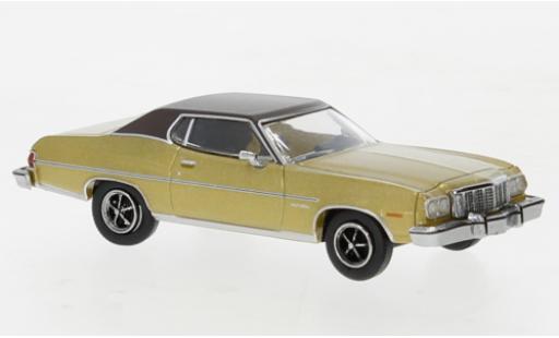 Ford Gran Torino 1/87 Brekina doré/matte-black 1976 diecast model cars