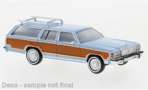 Diecast model cars Ford LTD 1/87 Brekina Country Squire blue/Dekor 1979 Ford LTD 1/87 Brekina Country Squire blue/Dekor 1979 diecast model cars
