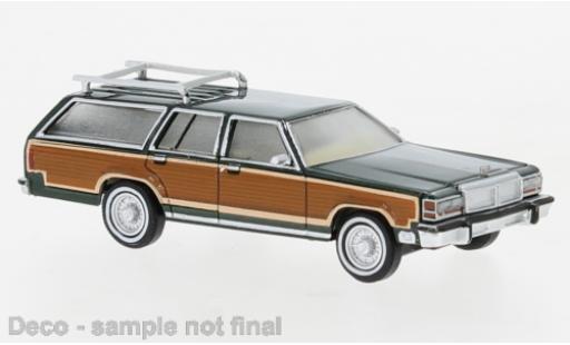 Diecast model cars Ford LTD 1/87 Brekina Country Squire metallise green/Dekor 1979 Ford LTD 1/87 Brekina Country Squire metallise green/Dekor 1979 diecast model cars