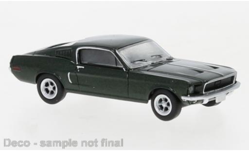 Diecast model cars Ford Mustang 1/87 Brekina Fastback metallise green 1968 Ford Mustang 1/87 Brekina Fastback metallise green 1968 diecast model cars