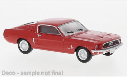 Diecast model cars Ford Mustang 1/87 Brekina Fastback red 1968 Ford Mustang 1/87 Brekina Fastback red 1968 diecast model cars