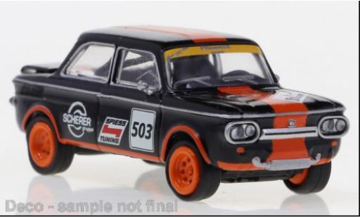 NSU TTS 1/87 Brekina black/orange Spiess 1966 diecast model cars