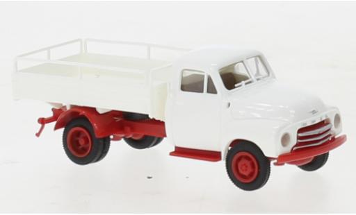 Diecast model cars Opel Blitz 1/87 Brekina Bierpritsche white/red 1952 Opel Blitz 1/87 Brekina Bierpritsche white/red 1952 diecast model cars