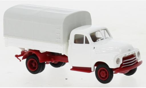 Diecast model cars Opel Blitz 1/87 Brekina PP white/red foncé 1952 Opel Blitz 1/87 Brekina PP white/red foncé 1952 diecast model cars