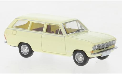Opel Kadett 1/87 Brekina B Caravan yellow clair 1965 diecast model cars