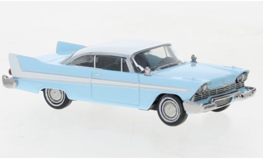 Diecast model cars Plymouth Fury 1/87 Brekina blue clair/white 1958 Plymouth Fury 1/87 Brekina blue clair/white 1958 diecast model cars