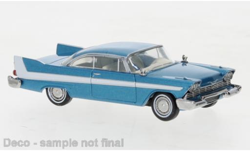 Diecast model cars Plymouth Fury 1/87 Brekina metallise blue 1958 Plymouth Fury 1/87 Brekina metallise blue 1958 diecast model cars