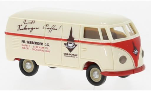 Diecast model cars Volkswagen T1 1/87 Brekina a fourgon Fr. Seeberger KG 1950 Volkswagen T1 1/87 Brekina a fourgon Fr. Seeberger KG 1950 diecast model cars