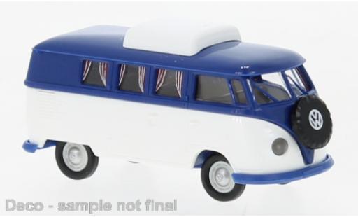 Diecast model cars Volkswagen T1 1/87 Brekina b Camper blue/white 1960 Volkswagen T1 1/87 Brekina b Camper blue/white 1960 diecast model cars