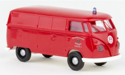 Diecast model cars Volkswagen T1 1/87 Brekina b fourgon pompiers Solingen 1960 Volkswagen T1 1/87 Brekina b fourgon pompiers Solingen 1960 diecast model cars