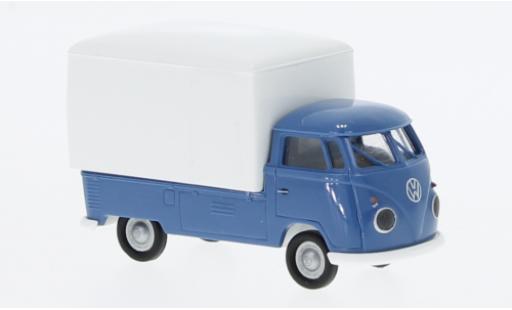 Diecast model cars Volkswagen T1 1/87 Brekina b Großraum-wagon conteneur blue/white 1960 Volkswagen T1 1/87 Brekina b Großraum-wagon conteneur blue/white 1960 diecast model cars