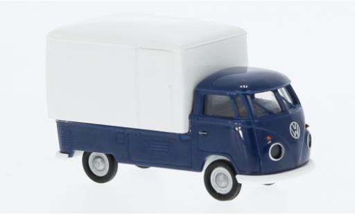 Diecast model cars Volkswagen T1 1/87 Brekina b Großraum-wagon conteneur blue foncé/white 1960 Volkswagen T1 1/87 Brekina b Großraum-wagon conteneur blue foncé/white 1960 diecast model cars