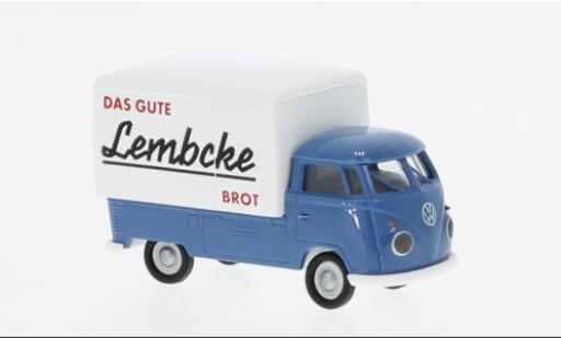 Diecast model cars Volkswagen T1 1/87 Brekina b Großraum-wagon conteneur Lembcke Brot 1960 Volkswagen T1 1/87 Brekina b Großraum-wagon conteneur Lembcke Brot 1960 diecast model cars