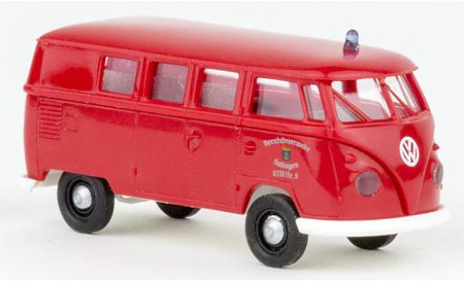 Diecast model cars Volkswagen T1 1/87 Brekina b KTW pompiers Solingen 1960 Volkswagen T1 1/87 Brekina b KTW pompiers Solingen 1960 diecast model cars