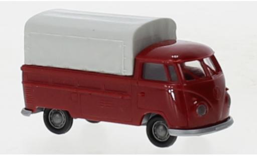 Diecast model cars Volkswagen T1 1/87 Brekina b plateforme red foncé 1960 Volkswagen T1 1/87 Brekina b plateforme red foncé 1960 diecast model cars