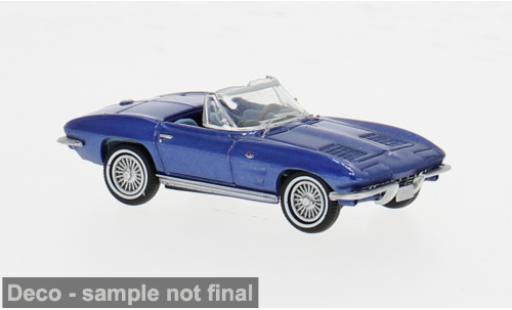 Diecast model cars Chevrolet Corvette 1/87 Brekina C2 Cabrio metallise blau 1962 1:87 Chevrolet Corvette 1/87 Brekina C2 Cabrio metallise blau 1962 1:87 diecast model cars