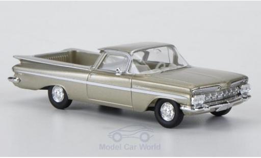 Chevrolet El Camino 1/87 Brekina metallic beige/white diecast model cars