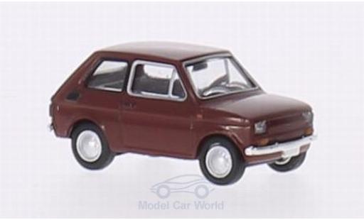 Fiat 126 1/87 Brekina red diecast model cars