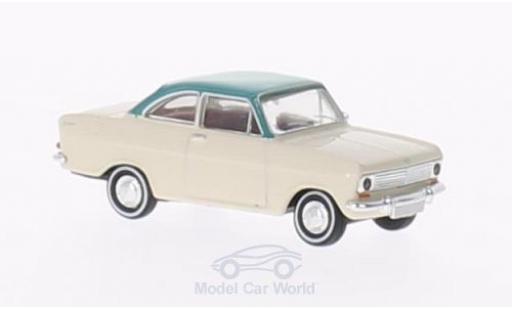 Diecast model cars Opel Kadett 1/87 Brekina A Coup beige/türkis Opel Kadett 1/87 Brekina A Coup beige/türkis diecast model cars