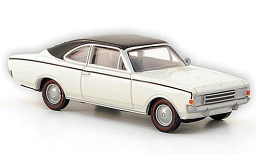 Opel Rekord 1/87 Brekina C Coupe white/matt-black diecast model cars