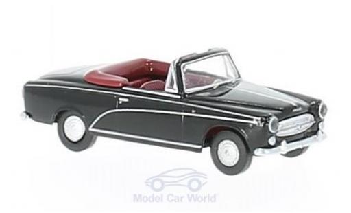Peugeot 403 1/87 Brekina Cabrio de Luxe black diecast model cars