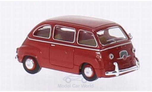 Fiat Multipla 1/87 Brekina red diecast model cars