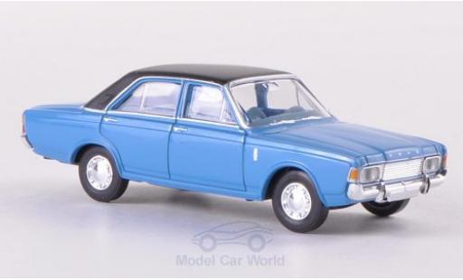 Ford 20M 1/87 Brekina 20m (P7b) blue/matt-black diecast model cars