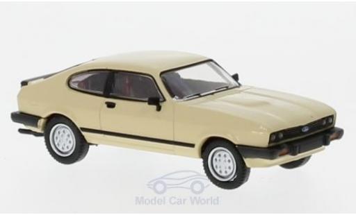 Ford Capri 1/87 Brekina MKIII beige 1981 diecast model cars
