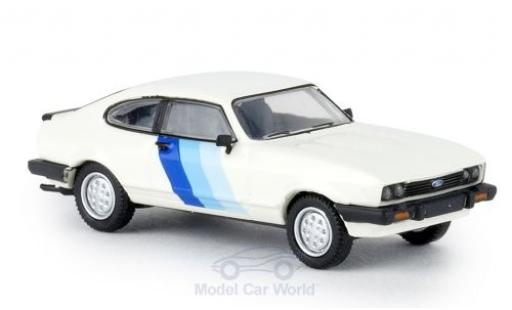 Ford Capri 1/87 Brekina MKIII RS white/Dekor 1981 diecast model cars
