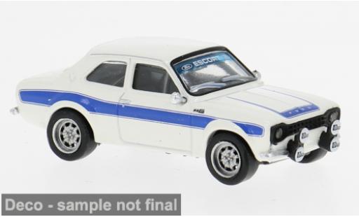 Ford Escort 1/87 Brekina RS 1800 MKI weiss/blau 1969 1:87 diecast model cars