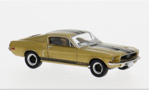 Diecast model cars Ford Mustang 1/87 Brekina GT 350 Fastback gold/schwarz 1968 1:87 Ford Mustang 1/87 Brekina GT 350 Fastback gold/schwarz 1968 1:87 diecast model cars
