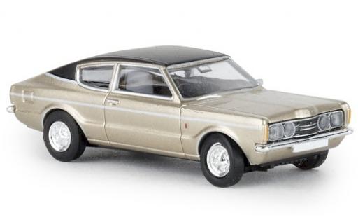 Ford Taunus 1/87 Brekina Coupe GXL gold/black 1972 diecast model cars
