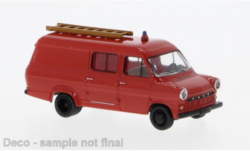 Diecast model cars Ford Transit 1/87 Brekina rot/schwarz Feuerwehr 1970 1:87 Ford Transit 1/87 Brekina rot/schwarz Feuerwehr 1970 1:87 diecast model cars
