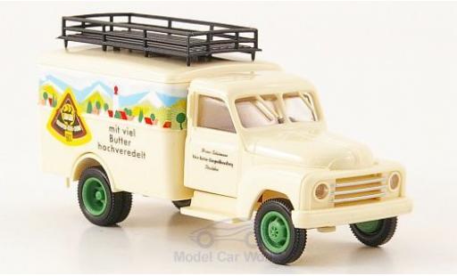Hanomag L28 1/87 Brekina Koffer Adler Käse-Creme diecast model cars