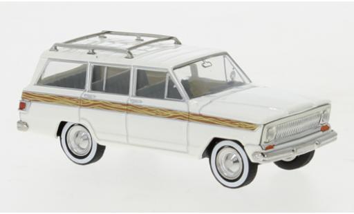 Diecast model cars Jeep Wagoneer 1/87 Brekina B white 1968 Wooden Stripe Jeep Wagoneer 1/87 Brekina B white 1968 Wooden Stripe diecast model cars