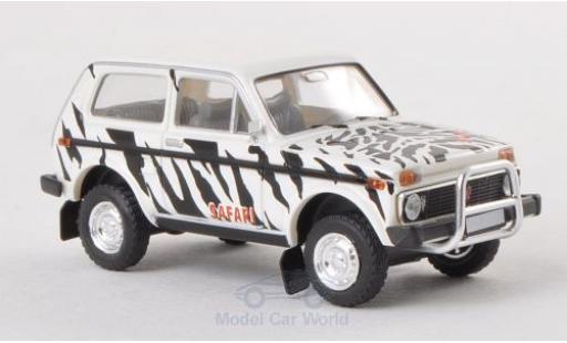 Diecast model cars Lada Niva 1/87 Brekina black/white Safari Lada Niva 1/87 Brekina black/white Safari diecast model cars