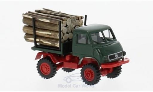 Diecast model cars Mercedes Unimog 1/87 Brekina 402 mit Holzladung Mercedes Unimog 1/87 Brekina 402 mit Holzladung diecast model cars