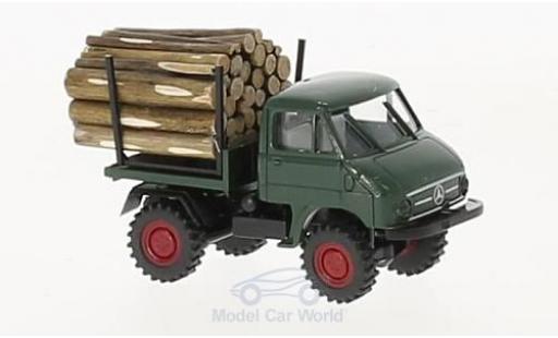 Diecast model cars Mercedes Unimog 1/87 Brekina 411 mit Holzladung Mercedes Unimog 1/87 Brekina 411 mit Holzladung diecast model cars