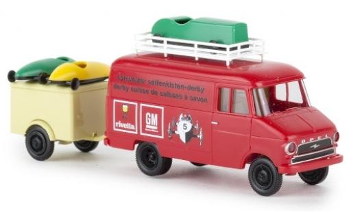 Diecast model cars Opel Blitz 1/87 Brekina Kasten A Schweizer Seifenkisten Derby 1966 mit Anh. und Seifenkisten Opel Blitz 1/87 Brekina Kasten A Schweizer Seifenkisten Derby 1966 mit Anh. und Seifenkisten diecast model cars