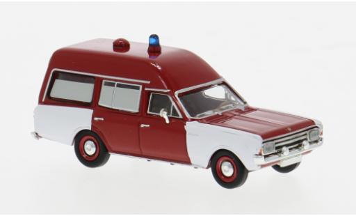 Diecast model cars Opel Rekord 1/87 Brekina C KTW rot/weiss Feuerwehr 1968 1:87 Opel Rekord 1/87 Brekina C KTW rot/weiss Feuerwehr 1968 1:87 diecast model cars