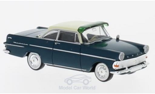 Opel Rekord 1/87 Brekina P2 Coupe blue/beige mit Sonnenblende diecast model cars