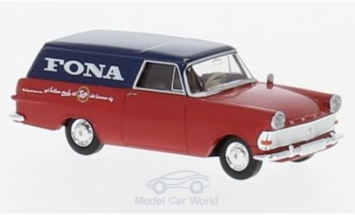 Opel Rekord 1/87 Brekina P2 Kasten Fona (DK) diecast model cars