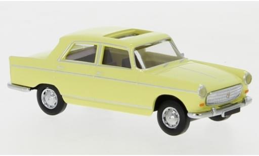 Peugeot 404 1/87 Brekina yellow 1961 toit ouvrant ouvert diecast model cars